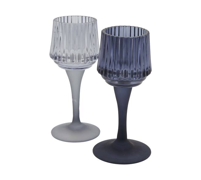 Tealight holder glass 7.5x7.5x17cm C/2