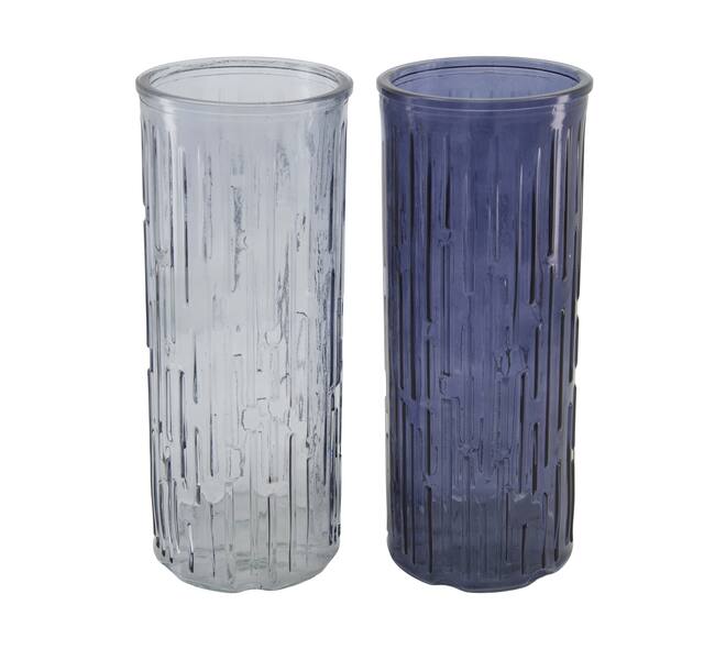 Vase glass 10x10x25cm C/2
