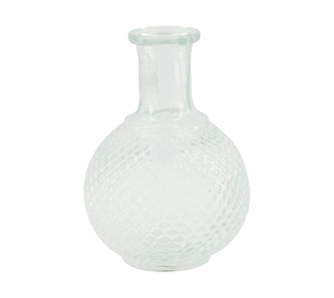 Vase glass 11.5x11.5x15.2cm