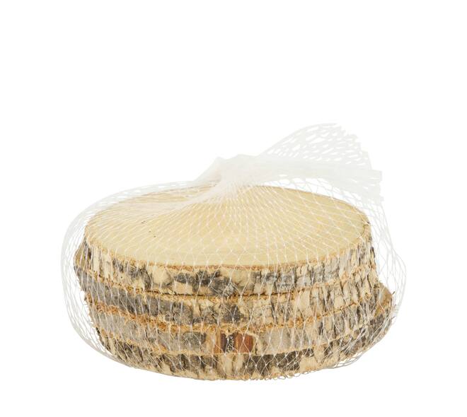 Slice 200gr pine wood 10x10x5cm