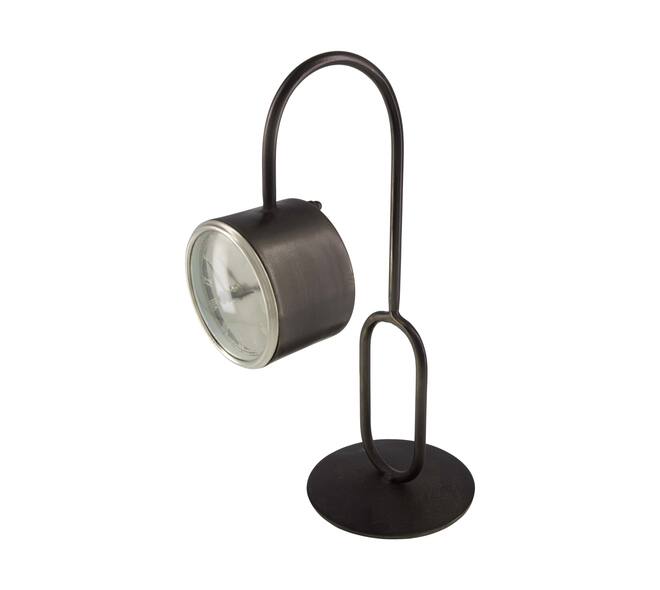 Clock round metal 22x16x39cm