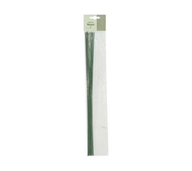 Wire metal 0.09x0.09x35cm 20pc - Green