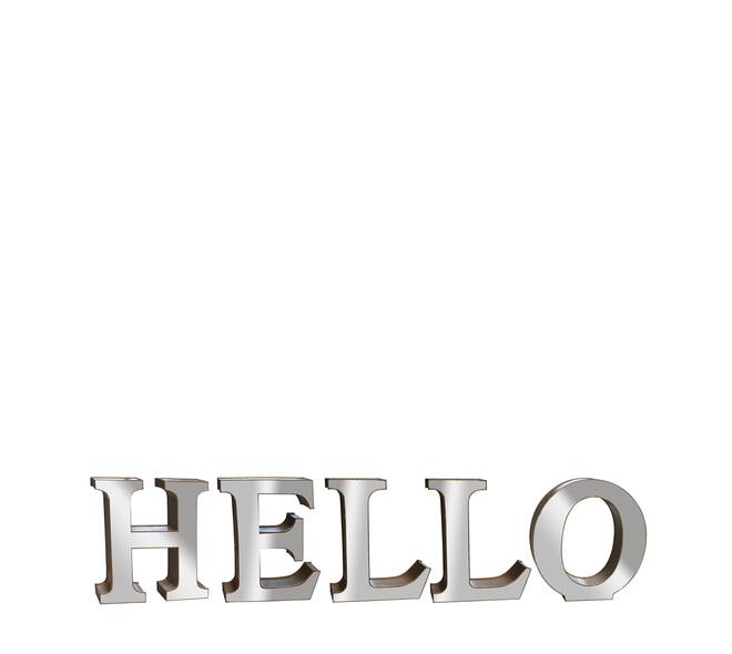 Sign HELLO metal 355.5x12.5x78cm