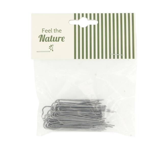 Wire patent fasteners  metal 12x10x1.5cm 50pc - Natural
