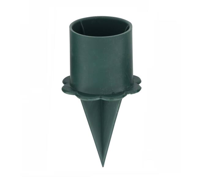 Candle holder plastic 2.2x2.2x6.5cm 4pc - Natural