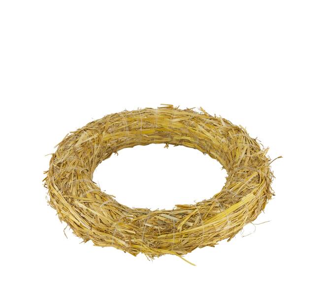Wreath straw 35x35x5cm