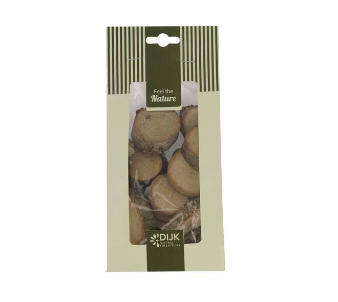 Slices oak wood 10x5x21cm 250gr