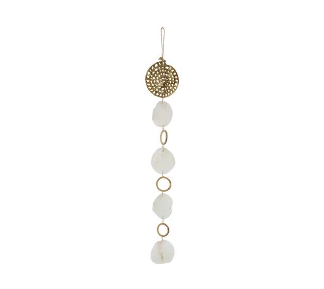Garland rattan and capiz 12x2x70cm - Natural