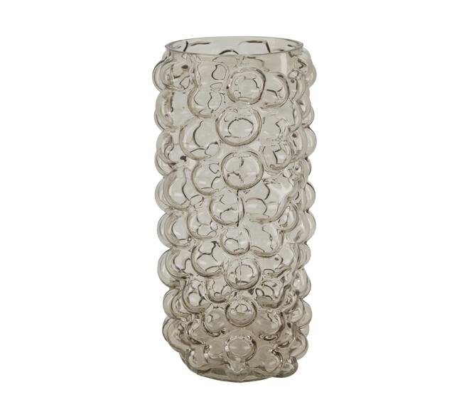 Vase glass 15.5x15.5x30cm - Grey