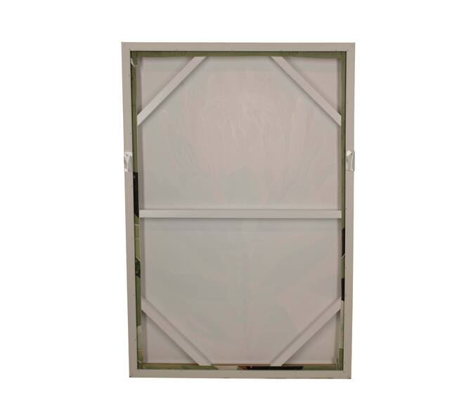 Wall art flower canvas with frame 62.6x4.3x92.6cm