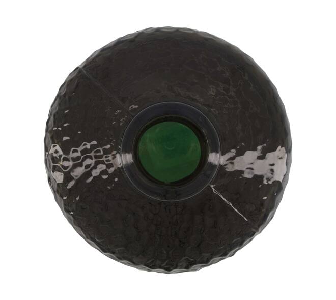 Bottle round recycled glass 19x19x31cm