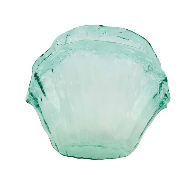 Vase recycled glass 27.5x12.5x24.5cm - Transparent
