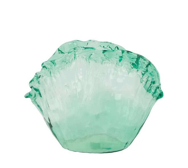 Vase recycled glass 37x18x30cm - Transparent