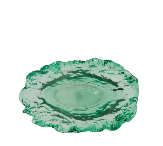 Vase recycled glass 37x18x30cm - Transparent