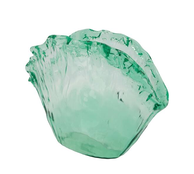 Vase recycled glass 37x18x30cm - Transparent