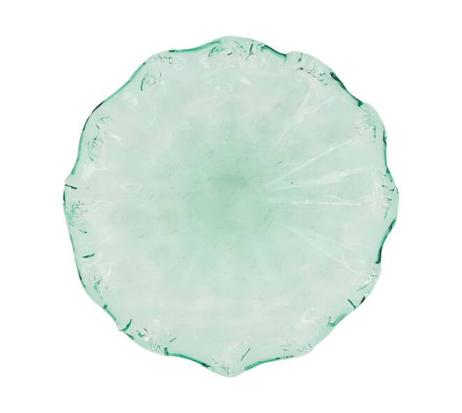 Plate round recycled glass 32x32x9cm