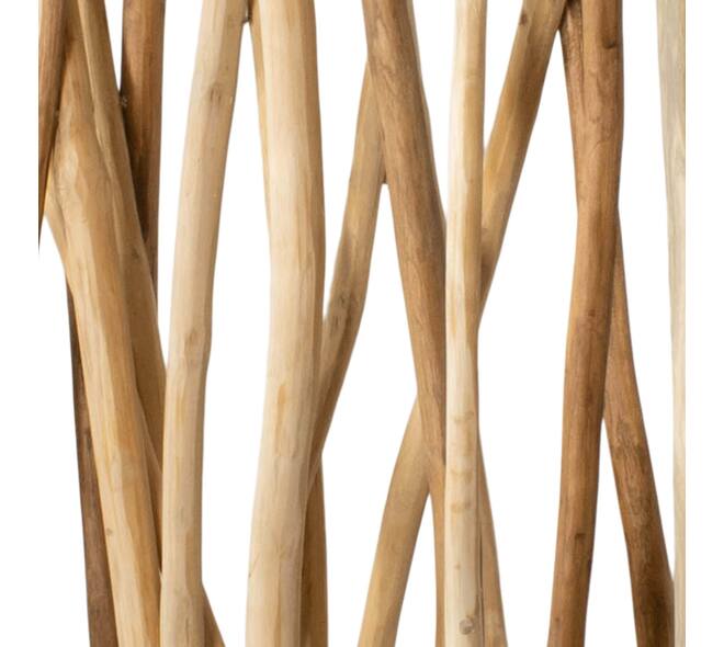 Divider teak wood on stand 118x20x160cm