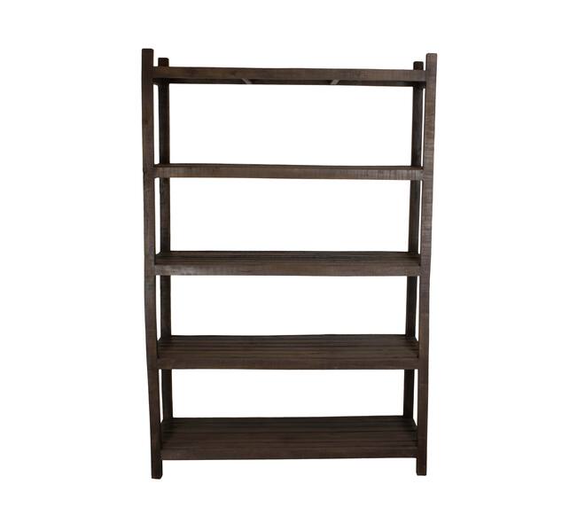 Cabinet rectangular reclaimed wood 120x45x180cm - Brown