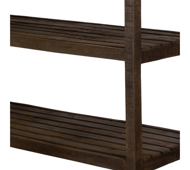 Cabinet rectangular reclaimed wood 120x45x180cm - Brown