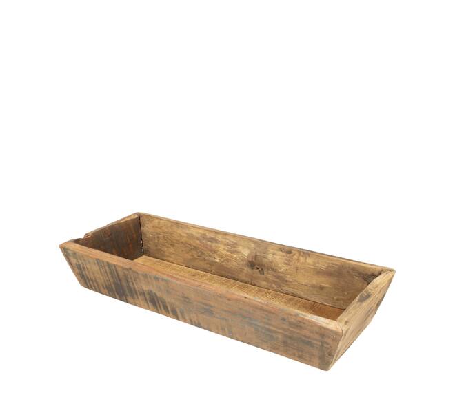 Tray reclaimed wood 58x24x10cm