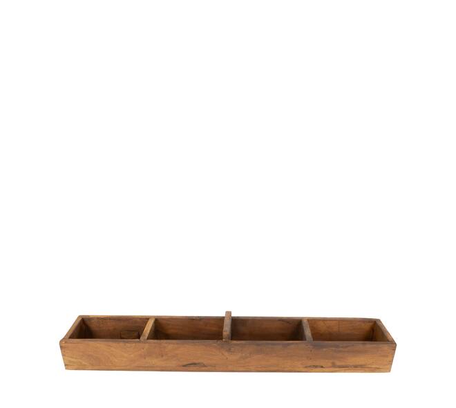 Tray reclaimed wood 76x14x9.5cm