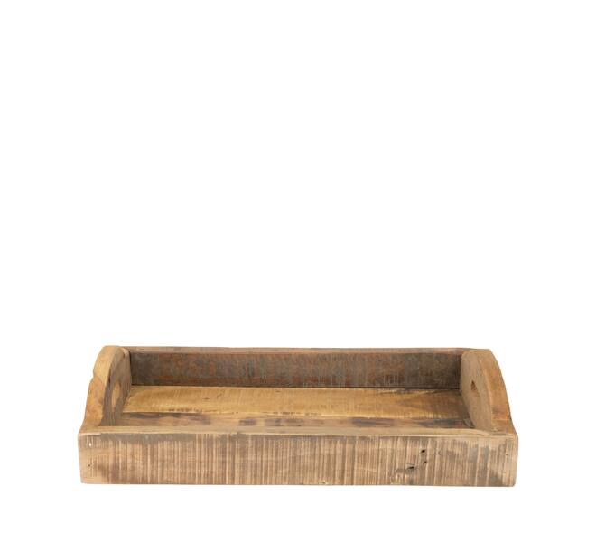 Tray reclaimed wood vintage 47x31x6cm S2 - Natural