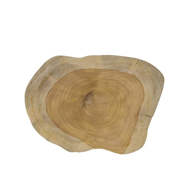 Tray organic teak wood 28x18x2.5cm - Natural