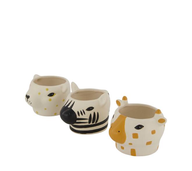 Planter animal in display ceramic 10x10x7.5cm A/3
