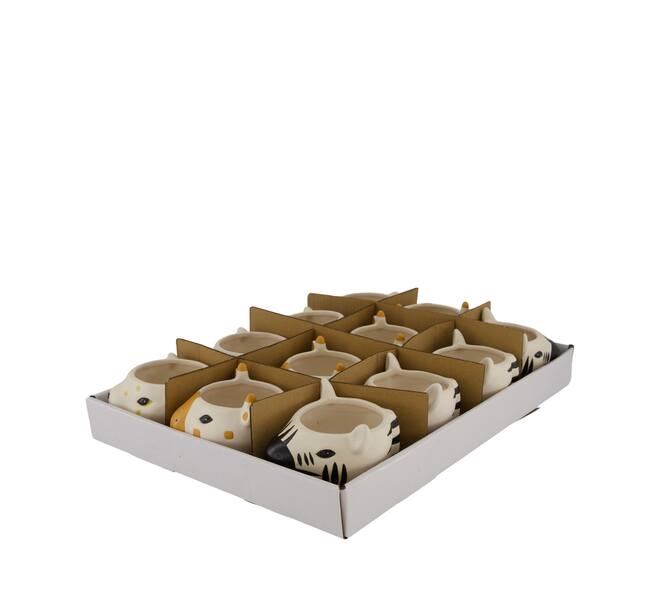 Planter animal in display ceramic 10x10x7.5cm A/3