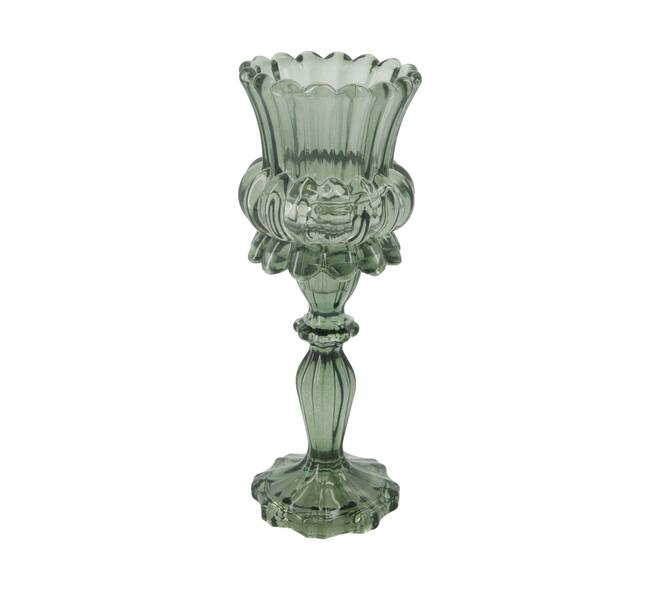 Tealight holder glass 9.5x9.5x26.5cm
