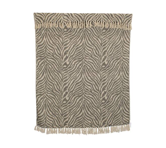 Plaid animal print cotton 150x125x2cm