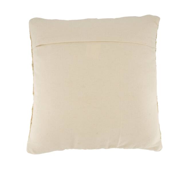 Cushion jute 45x45x8cm - Natural