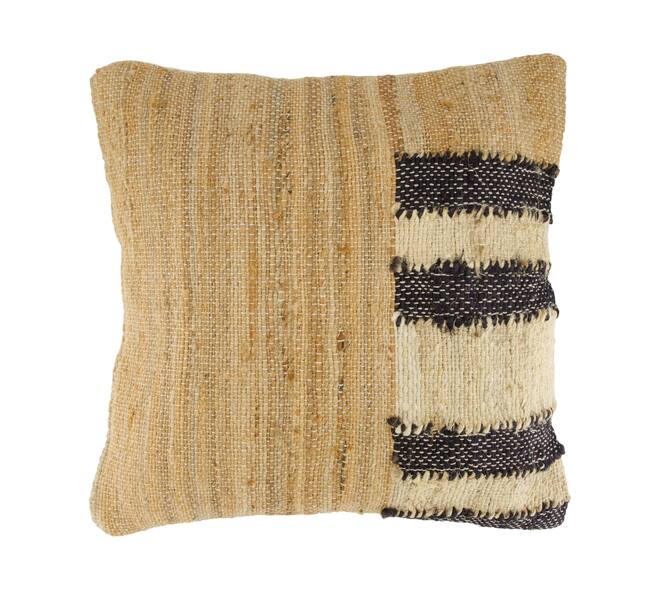 Cushion jute 45x45x8cm - Natural