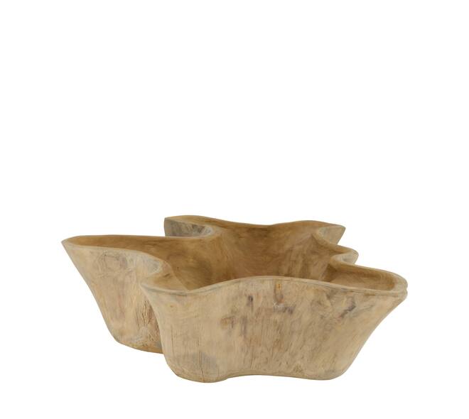 Bowl teak wood 60x58x15cm