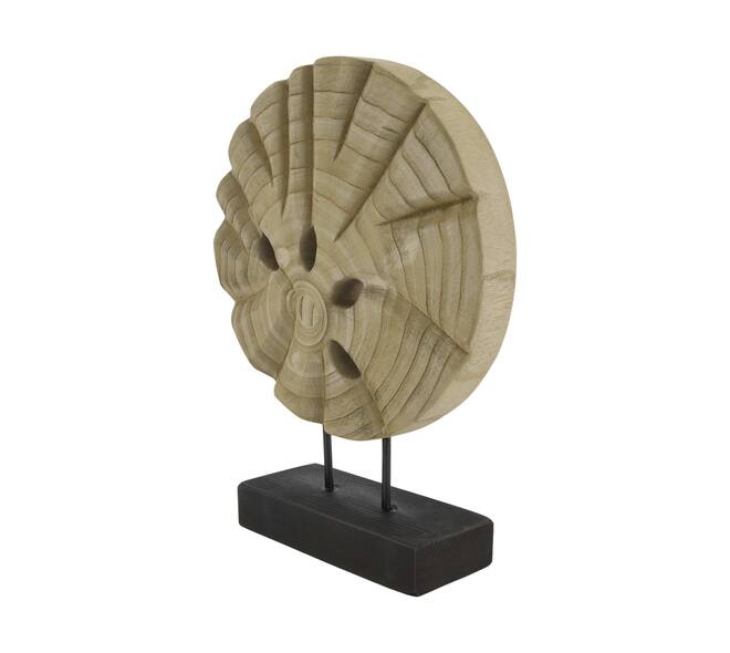 Statue paulownia wood 28x9x38cm - Natural