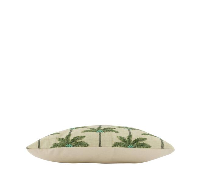 Cushion palm tree cotton 45x45x8cm - Green