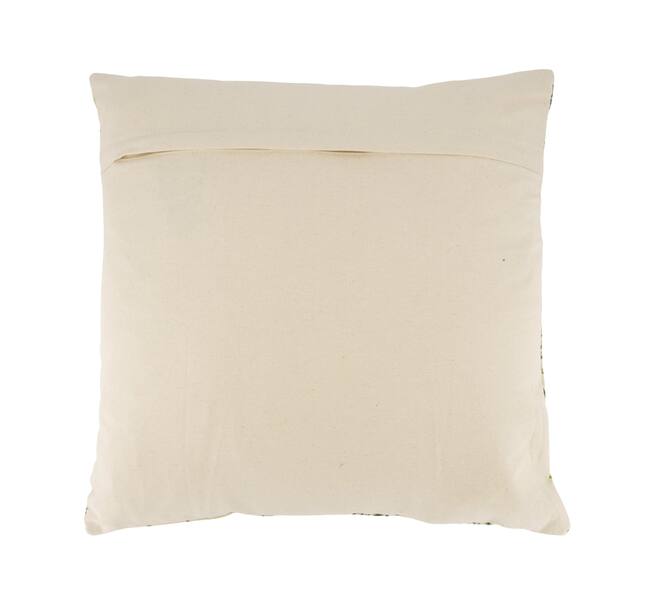 Cushion botanic print cotton 45x45x8cm