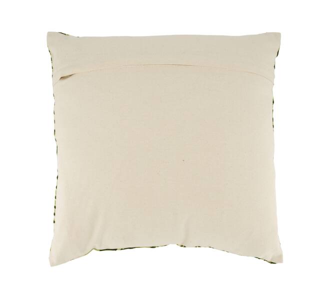 Cushion leaf print cotton 45x45x8cm
