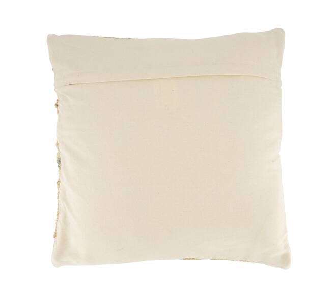 Cushion jute 45x45x8cm - Natural