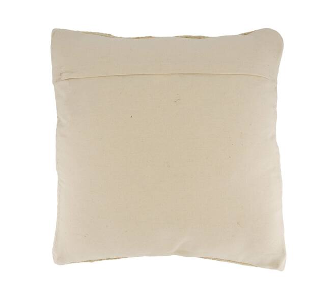 Cushion jute 45x45x8cm - Natural