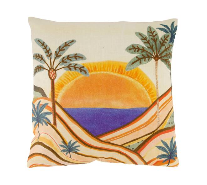 Cushion sunrise cotton 45x45x8cm - Multi