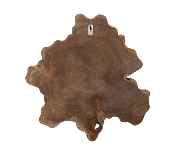 Wall art organic teak wood 67x61x6cm - Natural