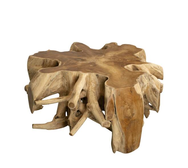Side table teak wood 100x100x48cm