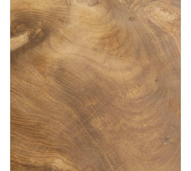 Side table teak wood 100x100x48cm