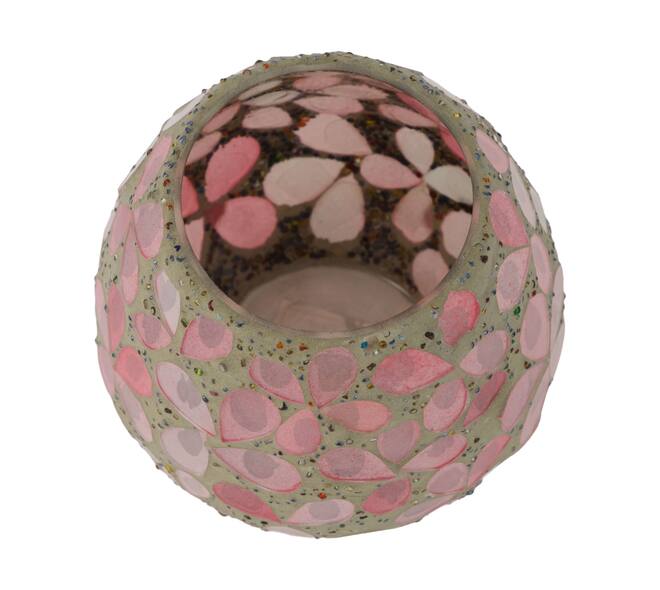 Tealight holder glass 11x11x9cm
