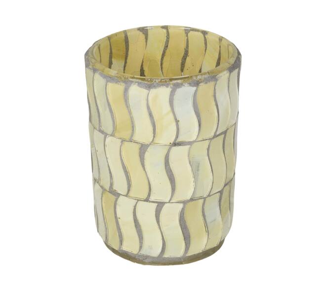 Tealight holder glass 6x6x8cm