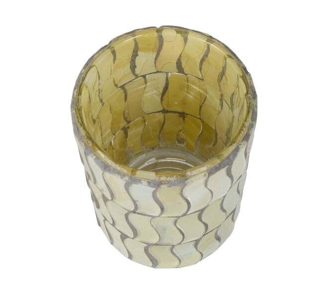 Tealight holder glass 6x6x8cm