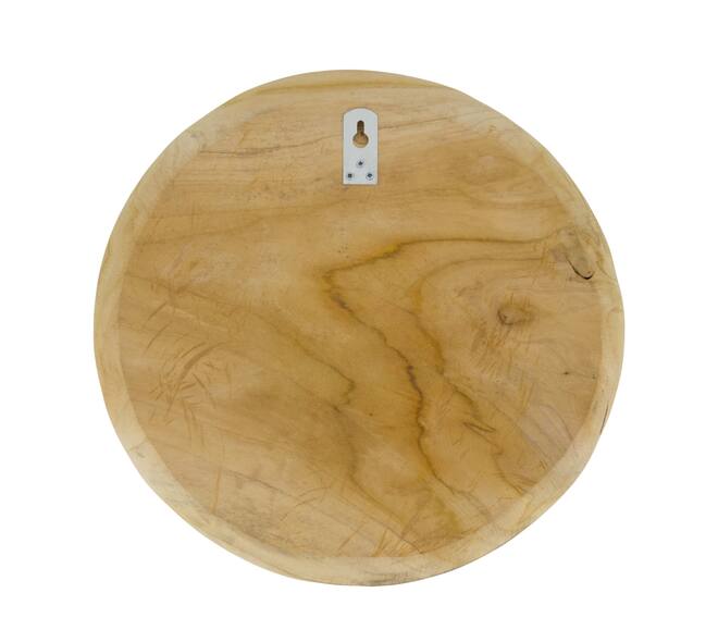 Wall art round teak wood 38x38x3cm