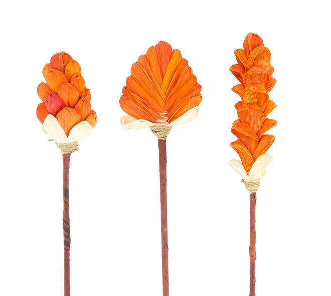 Flower corn on stick 6x7x78cm A/3