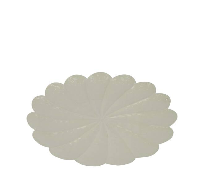Tray round metal 28x28x2cm